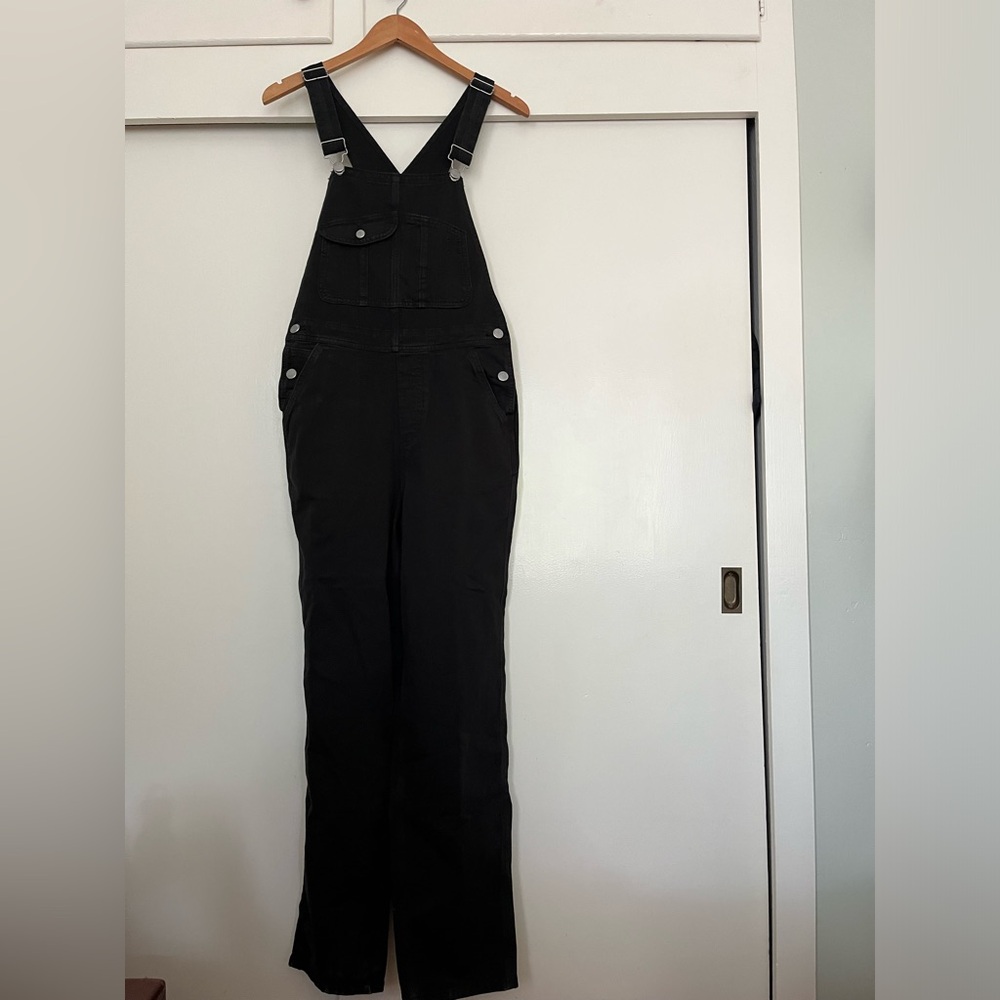 New black outerknown overalls